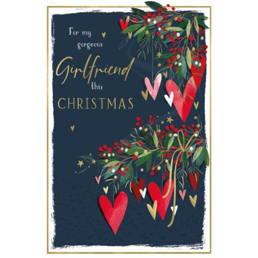 Picture of FOR MY GORGEOUS GIRLFRIEND CHRISTMAS CARD